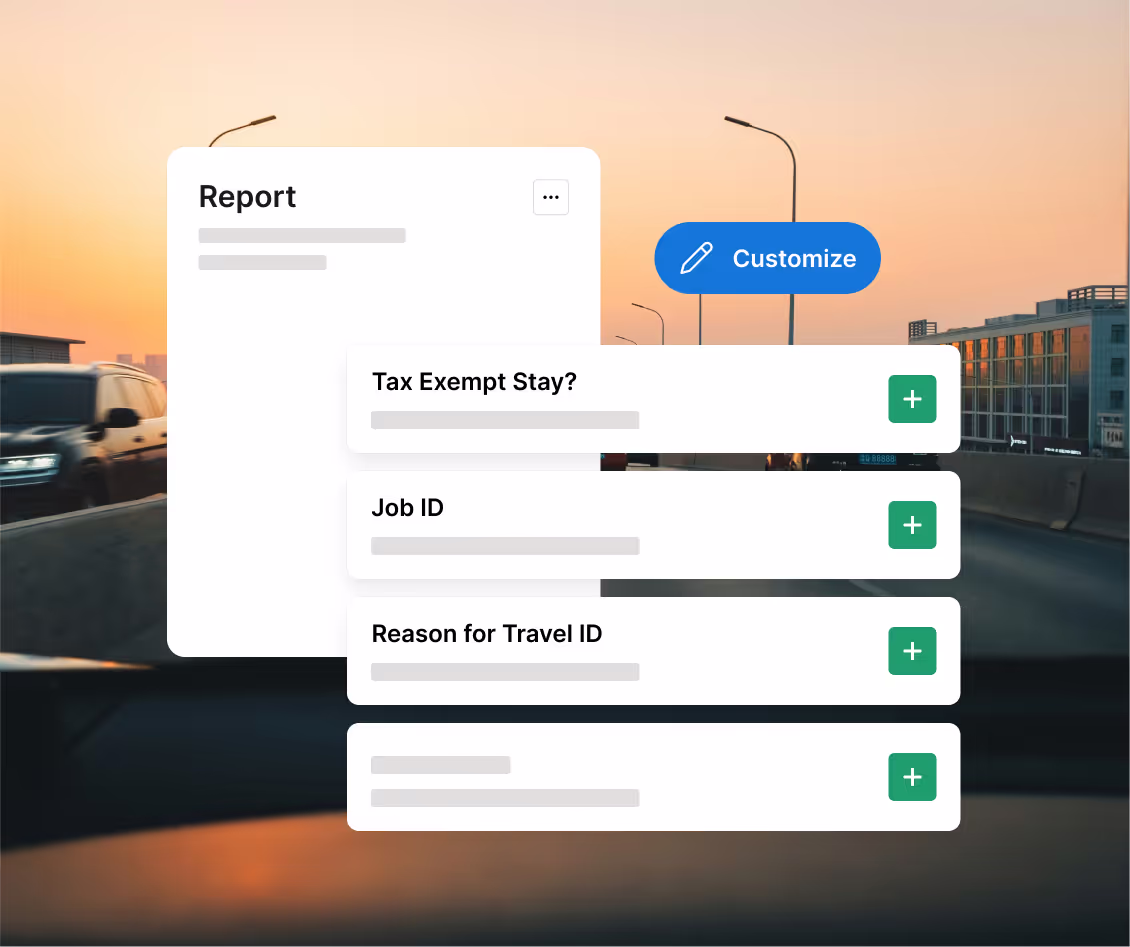 Customize report 
